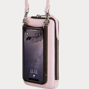 New iphone 12 mini Hailey Crossbody + Expanded Pouch in Primrose / Silver